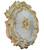 Stormy Sun - FAD Hand Painted Ceiling Medallion 16 in- #CCMF-012-2 - Side View