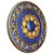 Golden Seas - FAD Hand Painted Ceiling Medallion 27 in - #CCMF-053 - Side View