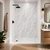 Vista - MirroFlex - Tub and Shower Walls - Marble - Installed