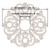 Vine Maze IV - FAD Hand Painted Ceiling Medallion 24 in. #CCMF-042-4 - measurement