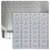 Gothic Reims - Faux Tin Ceiling Tile - 24 in x 24 in - #150 - Silver