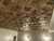 Sunset Boulevard - Faux Tin Ceiling Tile - 24 in x 24 in - #201 - Antique gold - Installed in Living and Dining