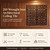 Wrought Iron - Faux Tin Ceiling Tile - Glue up - 24 in x 24 in - #205 - Antique Copper - Dimension - Featured - Image