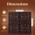 Wrought - Iron - Faux - Tin - Ceiling - Tile - Glue - Up - 24 - in - x - 24 - in - 205 - Antique - Copper - Dimension