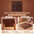 Wrought Iron - Faux Tin Ceiling Tile - Glue up - 24 in x 24 in - #205 - Antique Copper - Dimension - Featured - Image