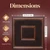 Town Square - Faux Tin Ceiling Tile - 24 in x 24 in - #208 - Antique Copper - Dimension