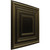 Schoolhouse - Faux Tin Ceiling Tile - 24 in x 24 in - #222 Antique Brass Side View