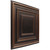 Schoolhouse - Faux Tin Ceiling Tile - 24 in x 24 in - #222 Antique Copper Side View