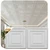 Schoolhouse - Faux Tin Ceiling Tile - #222 - (Pack of 25) / 200 sqft  - White Matte