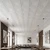 Schoolhouse - Faux Tin Ceiling Tile - 24 in x 24 in - #222 - White Matte - Installed
