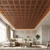 Lovers Knot Faux Tin Ceiling Tile - Glue Up - 24 in x 24 in - 231 - Antique Copper - Featured - Installed