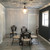 DCT 04 -Old Black White - Faux Tin Ceiling Tile - Installed in Living and Dining