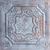 Elizabethan Shield - Faux Tin Ceiling Tile - 24 in x 24 in - #DCT 04 - Weathered Copper