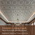 Elizabethan Shield - Faux Tin Ceiling Tile - 24 in x 24 in - #DCT 04 - Antique White - Featured - Image
