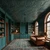 Elizabethan Shield - Faux Tin Ceiling Tile - 24 in x 24 in - #DCT 04 - Patina - Installed