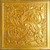 Chateau Tile - Faux Tin Ceiling Tile - 24 in x 24 in - #DCT62 - Golden
