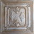 Medieval Shield - Faux Tin Ceiling Tile - 24 in x 24 in - #DCT63 - Antique Tin Copper