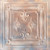 Medieval Shield - Faux Tin Ceiling Tile - 24 in x 24 in - #DCT63 - Washed Brown