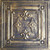 Medieval Shield - Faux Tin Ceiling Tile - 24 in x 24 in - #DCT63 - Ancient Gold