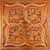 Gilded Bloom - Faux Tin Ceiling Tile - 24 in x 24 in - #DCT64 - Archaic Copper