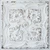 Gilded Bloom - Faux Tin Ceiling Tile - 24 in x 24 in - #DCT64 - Distress Crack White Black

