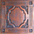 Iron Twist - Faux Tin Ceiling Tile - 24 in x 24 in - #DCT65 - Rustic Copper