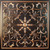 Embossed Grove - Faux Tin Ceiling Tile - 24 in x 24 in - #DCT70 - Traditional Copper