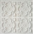 Manor Scroll - Faux Tin Ceiling Tile - Glue Up - 24 in x 24 in - #DCT80 - White Matte