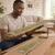 Foam Wood Ceiling Planks 39 in x 6 in Rustic Sage - Packs - Measurement Image