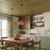 Foam Wood Ceiling Planks 39 in x 6 in Rustic Sage - Packs - Installed