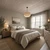 Faux Wood Ceiling Planks 39 in x 6 in Warm Gray - Packs - Installed