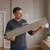 Foam Wood Ceiling Planks 39 in x 6 in Warm Gray - Packs - Measurement Image