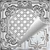 Casa Milano - Hand Painted - Tin Ceiling Tile - #524 - 24"x24" -  Antique White
(This is reference for Finish only not the design)