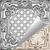 Casa Milano - Hand Painted - Tin Ceiling Tile - #524 - 24"x24" -  White Gold Metallic
(This is reference for Finish only not the design)