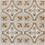 Modern Fleur de Lis - Faux Tin Ceiling Tile - Glue Up - 24 in x 24 in  - #340 - Antique White