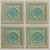 aux Tin Ceiling Tile - Glue up - 24 in x 24 in - #318 - Arabian Green