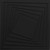 Faux Tin Ceiling Tile - Glue up - 24 in x 24 in - #324 - Black