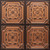 Faux Tin Ceiling Tile - Glue up  - 24 in x 24 in - #332 - Antique Copper