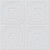 Faux Tin Ceiling Tile - Glue up  - 24 in x 24 in - #332 - White Matte