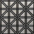 Cross Rivet - Faux Tin Ceiling Tile - Glue up  - 24 in x 24 in - #513 - Antique Silver