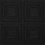 Faux Tin Ceiling Tile - Glue up -  24 in x 24 in - #514 - Black