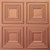 Faux Tin Ceiling Tile - Glue up -  24 in x 24 in - #514 - Copper