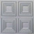 Faux Tin Ceiling Tile - Glue up -  24 in x 24 in - #514 - Silver