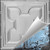 Moroccan Magic - Hand Painted - Tin - Wall and Ceiling Patterns - #425 - 24"x24" -  Shabby Chic Blue