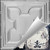 Moroccan Magic - Hand Painted - Tin - Wall and Ceiling Patterns - #425 - 24"x24" -  Shabby Chic Cream