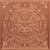 Frost Bloom - Faux Tin Ceiling Tile- #338 - 24" x 24" -  Copper