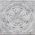 Frost Bloom - Faux Tin Ceiling Tile - #338 - 24" x 24" - Distressed Silver