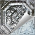 Octo - Hand Painted - Tin Ceiling Tile - #527 - 24"x24" - White Silver Metallic