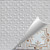 Salem - Hand Painted - Tin Ceiling Tile - #240 - White Copper Metallic