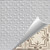 Salem - Hand Painted - Tin Ceiling Tile - #240 - White Gold Metallic